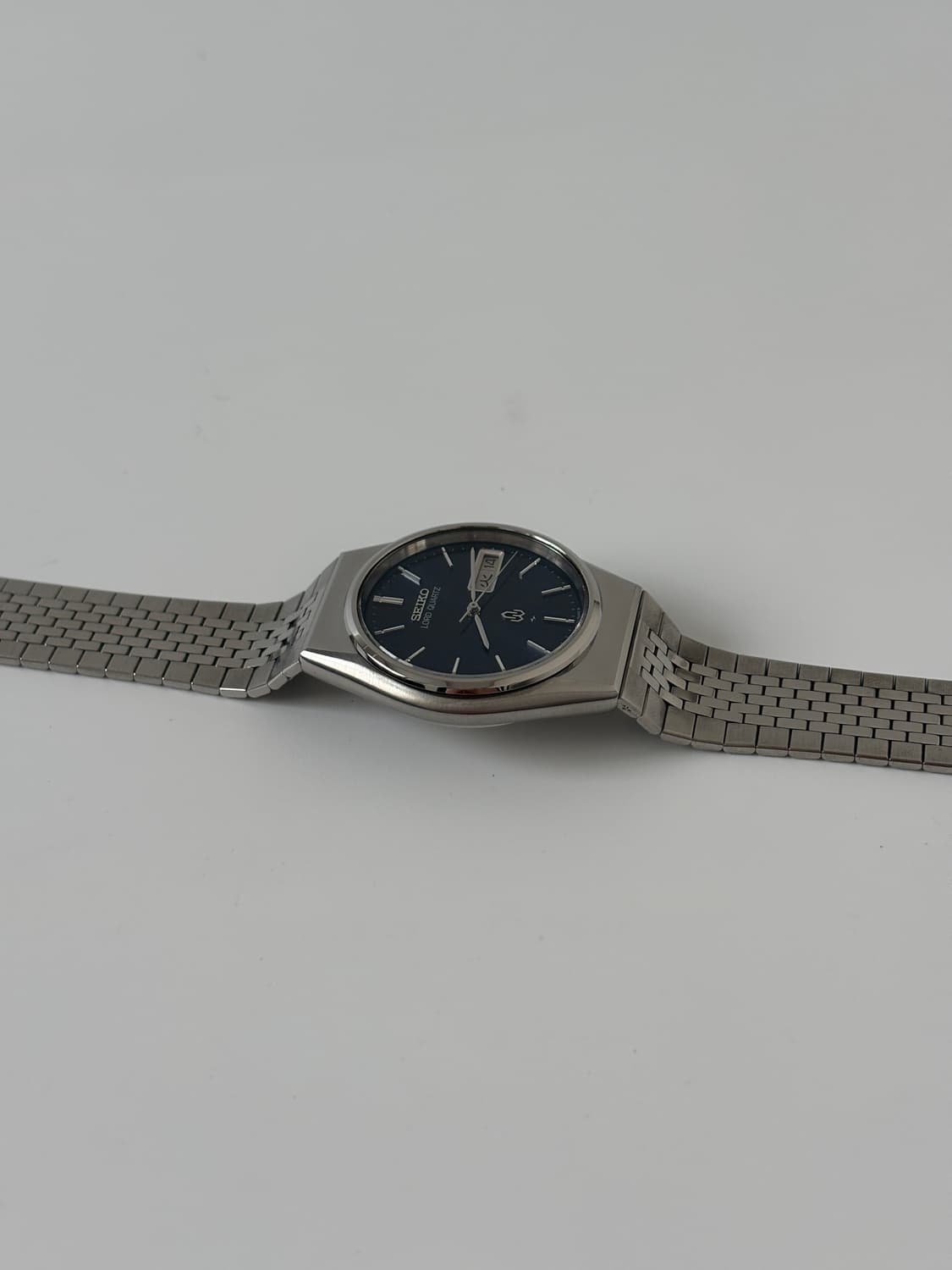 1980s Navy Dial Silver Lord Quartz 상품이미지6