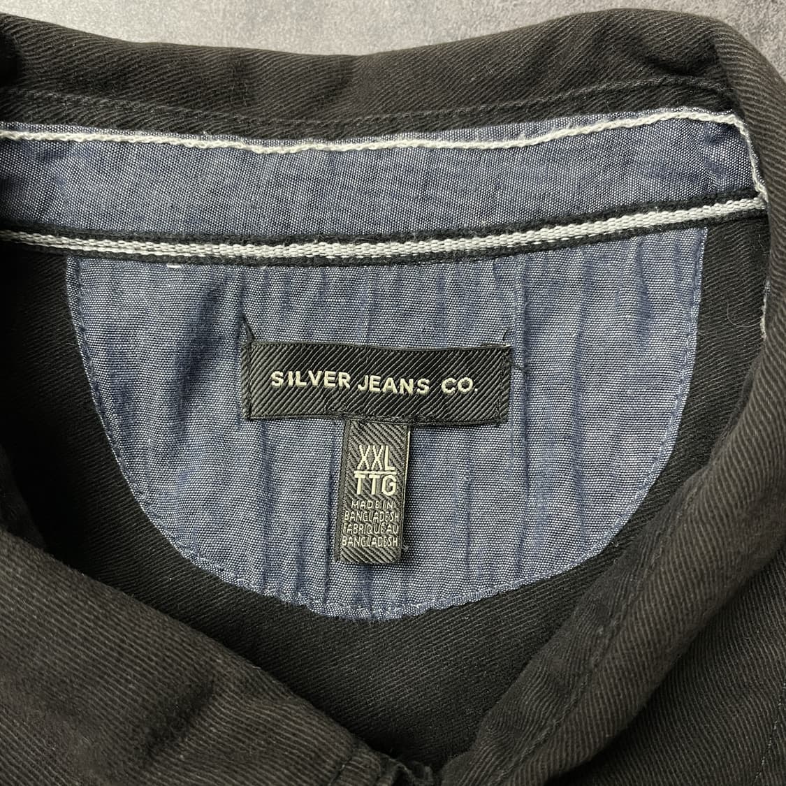 SILVER JEANS CO 빈티지 블랙 웨스턴 코튼셔츠 A00325 상품이미지7