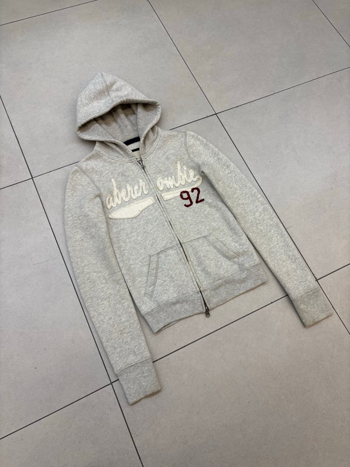 아베크롬비 92 그레이 후드집업 상품이미지2