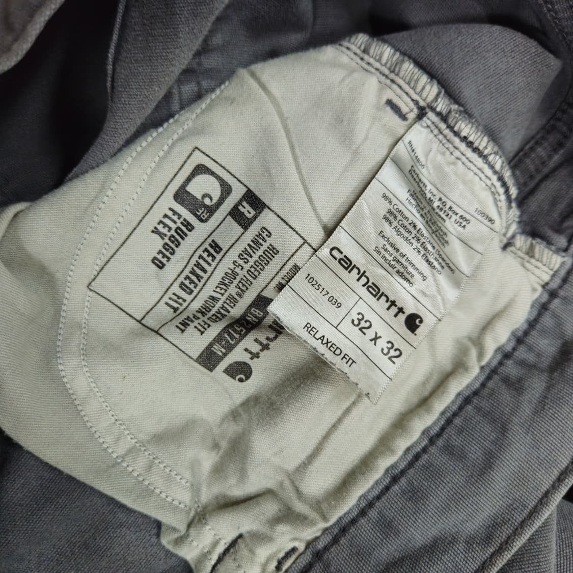 칼하트 럭드 플렉스 5포켓 캔버스 워크 팬츠 급처 상품이미지6