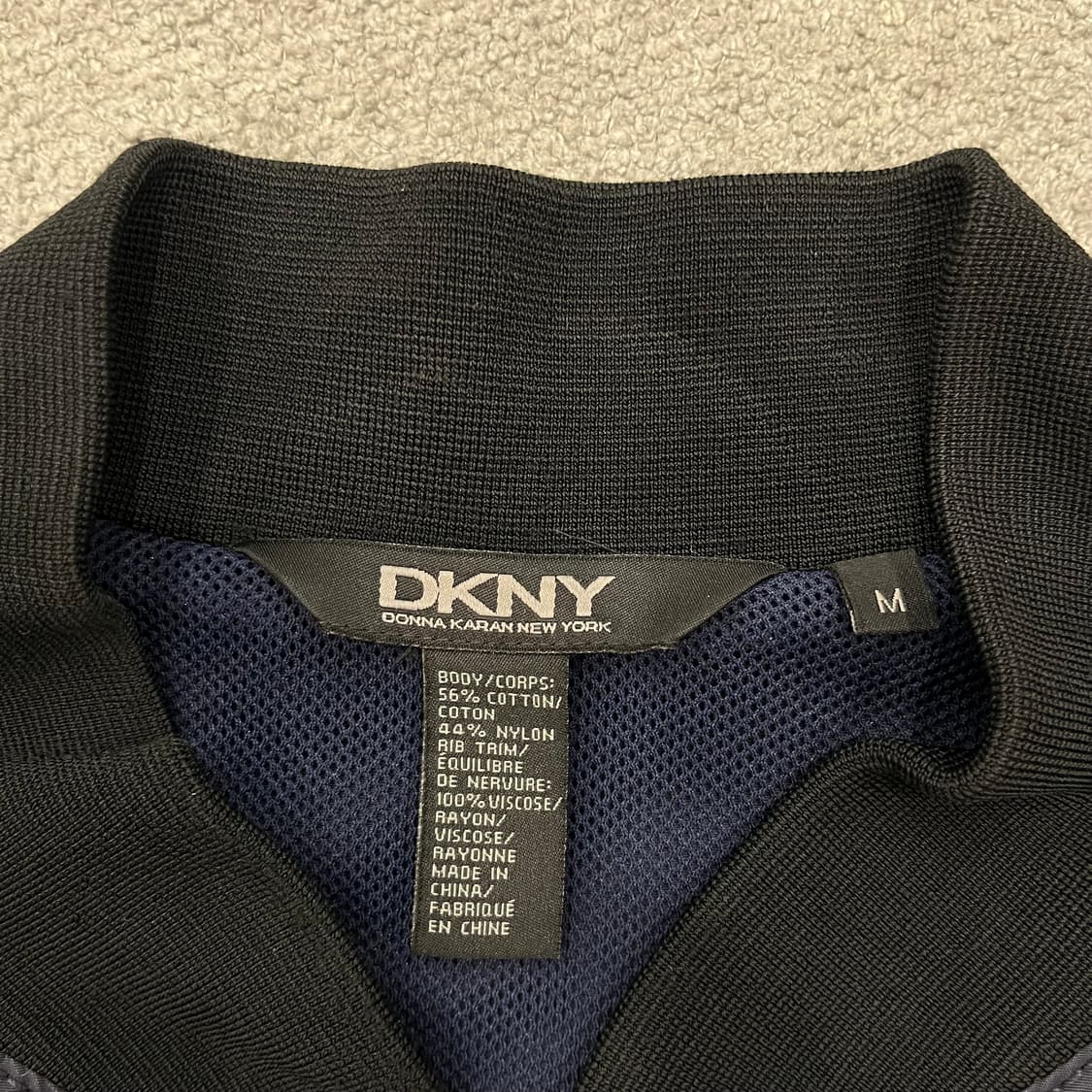 M DKNY 네이비 투웨이 블루종 자켓 상품이미지4