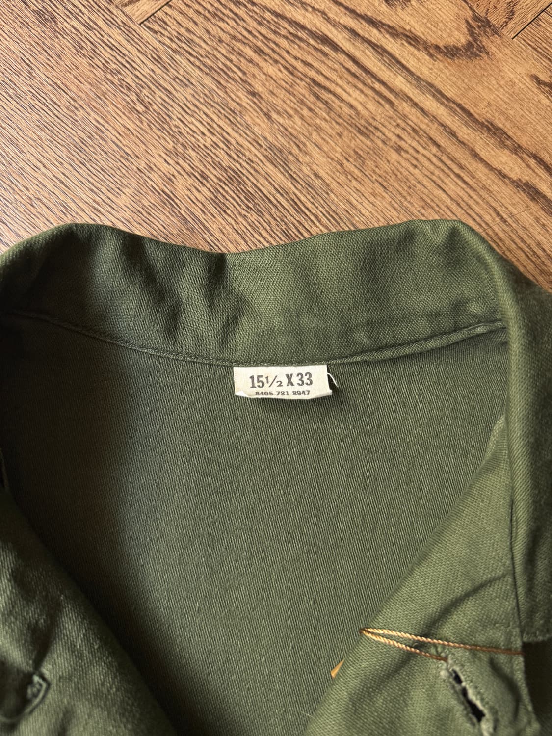 [M]60's 오리지널 U.S ARMY OG-107 밀리터리 셔츠 상품이미지2