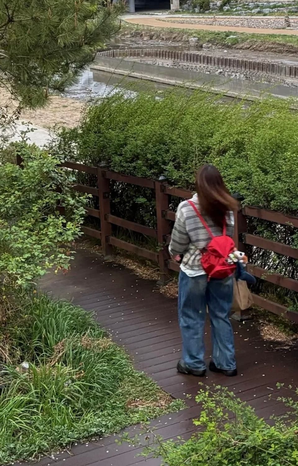 [새상품] 니히 나일론 백팩 레드 상품이미지1