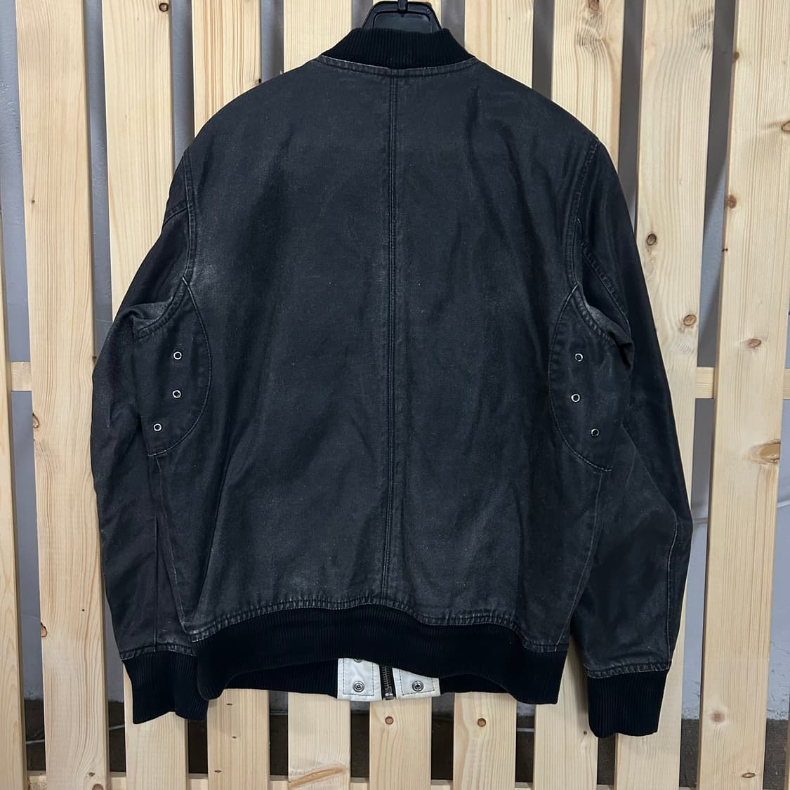 (S) 디젤 블랙 피그먼트 봄버자켓  상품이미지6