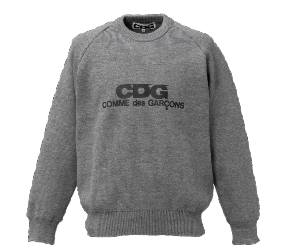 CDG 라운드넥 스쿨 풀오버 그레이 L 상품이미지1