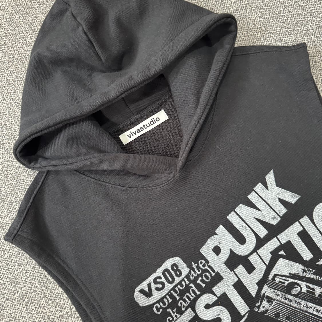 비바스튜디오 펑크 미학 베스트 후드 상품이미지3