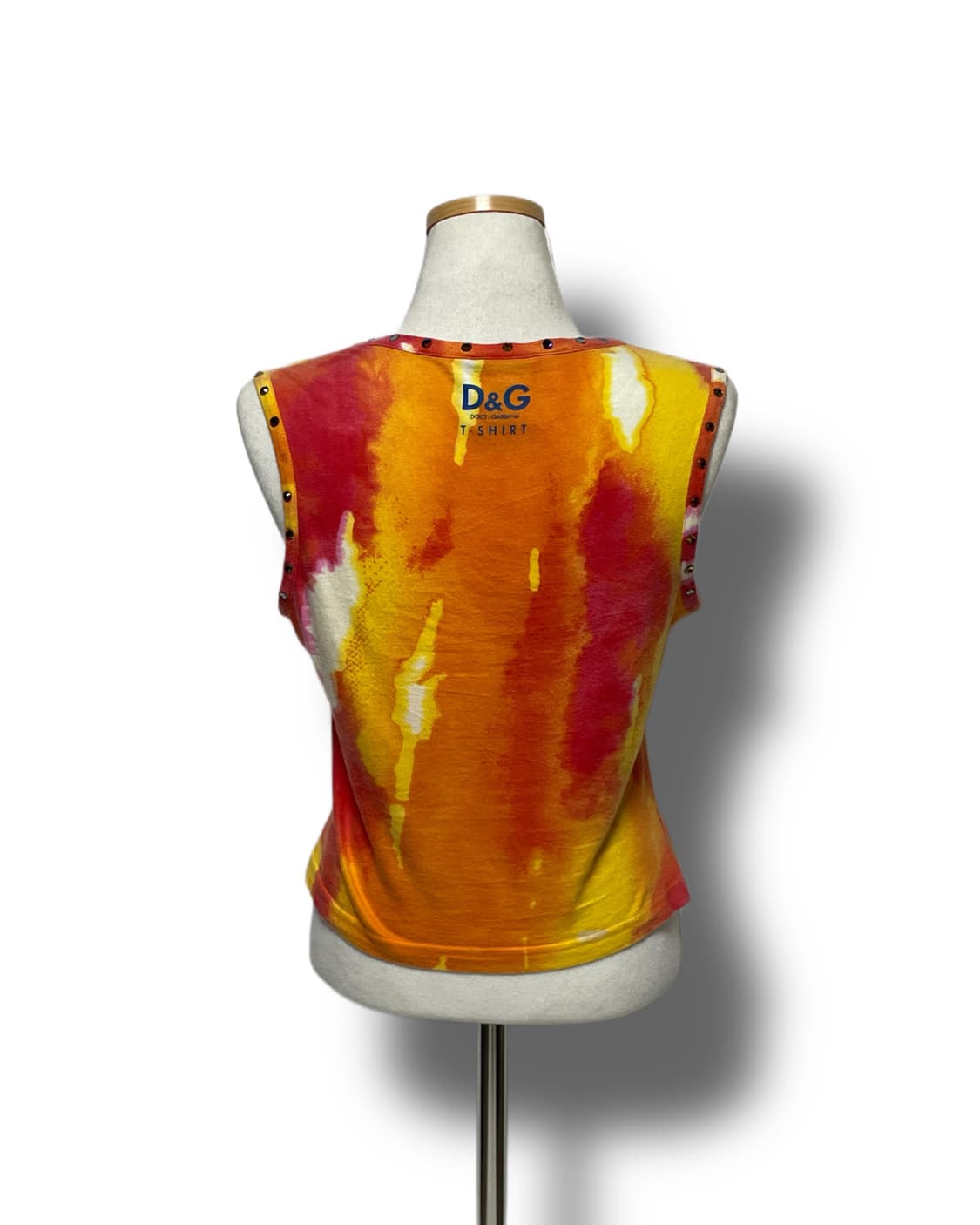 돌체앤가바나 타이다이 스컬 슬리브리스 탑 상품이미지6