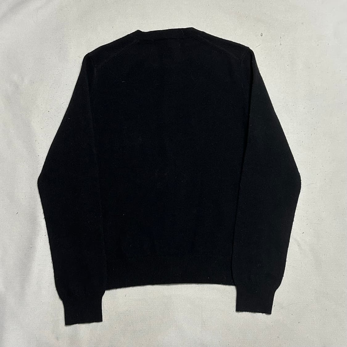 M 꼼데가르송 여성용 화이트와펜 블랙 가디건 상품이미지3