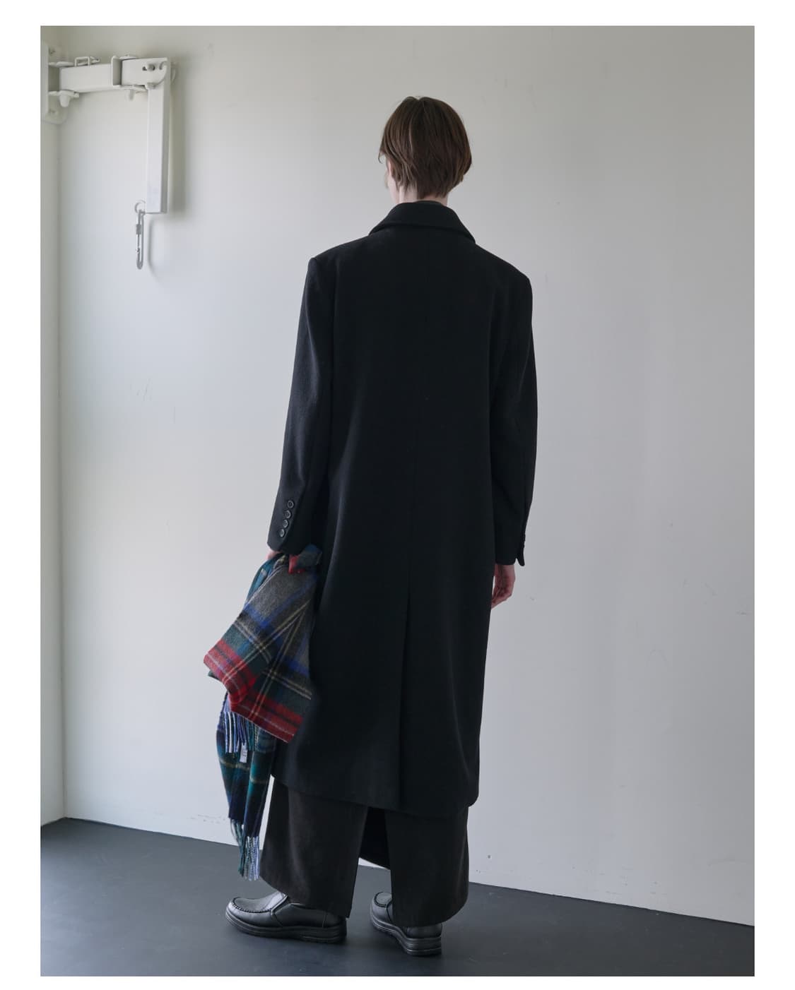 JACQUARD DOUBLE LONG COAT  상품이미지2