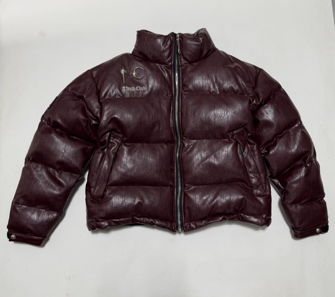 떠그 클럽 레더 퍼퍼 자켓 퍼플 상품이미지2