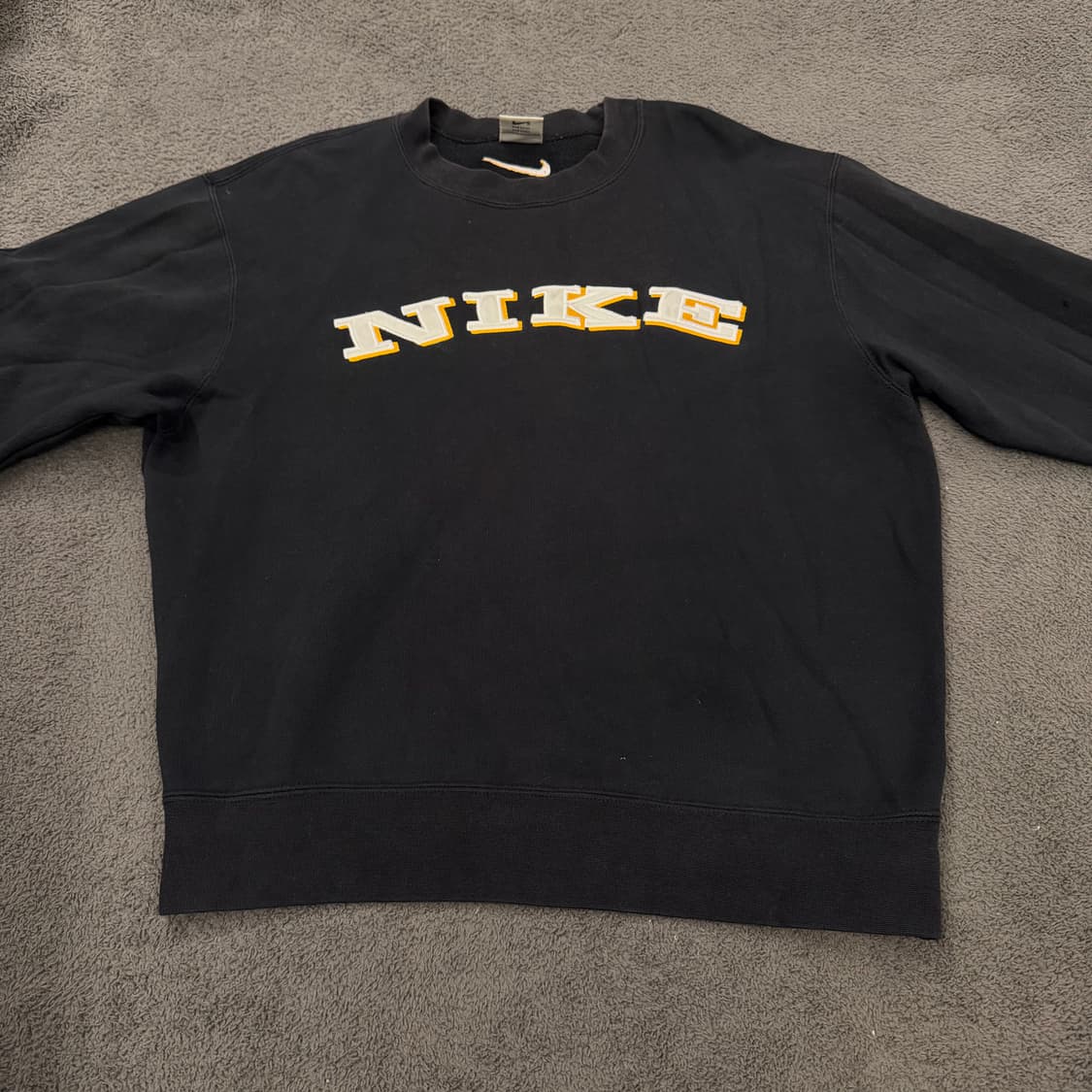 [ 정품/L ] 90s 나이키 올드스쿨 블록 X 스우시 크루넥 맨투맨 상품이미지3