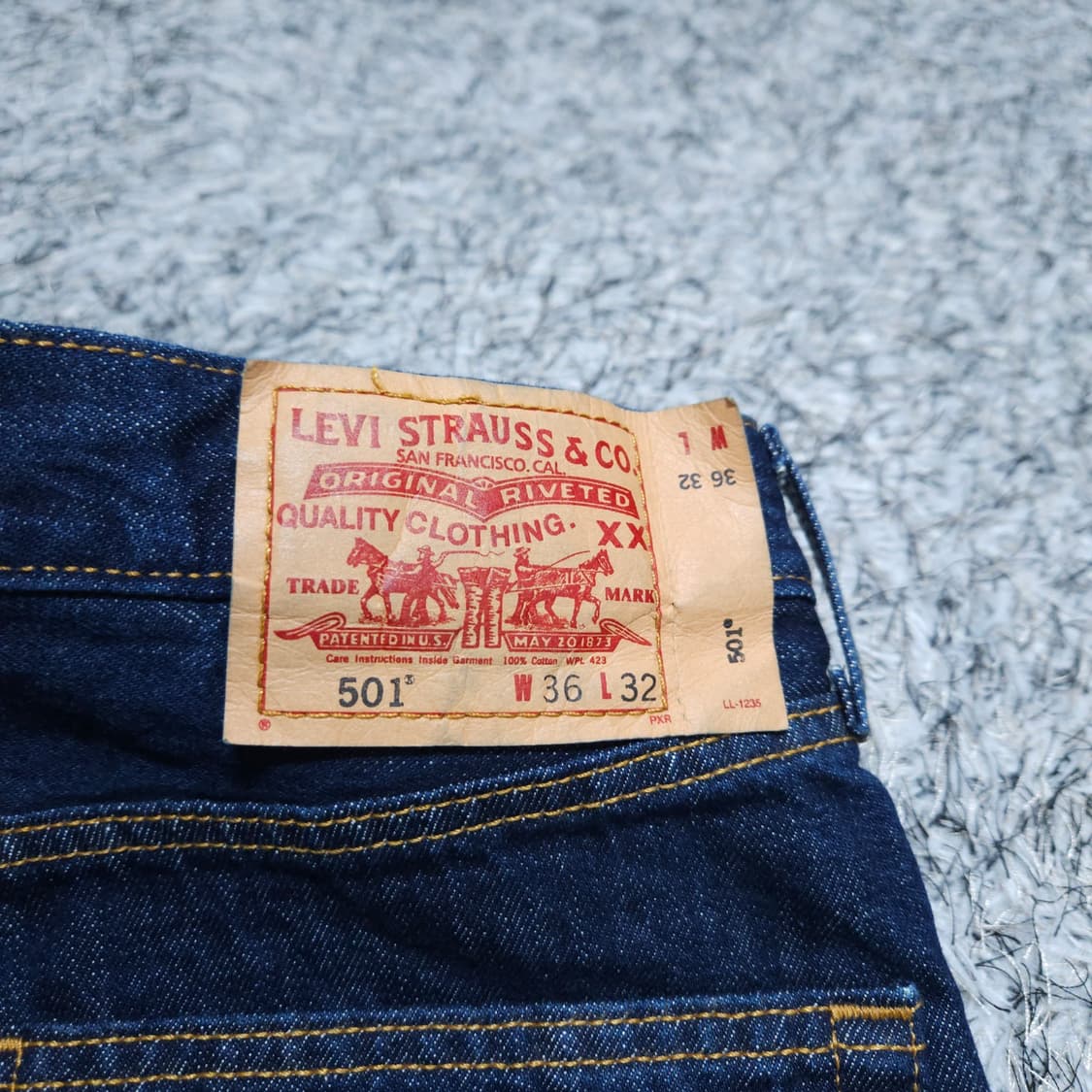 리바이스501) 허리32 남자 일자청바지 / 왕눈이샵 상품이미지7