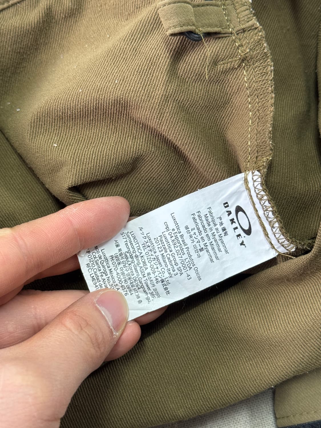 오클리 나일론 카키베이지 바람막이 XXL 상품이미지6