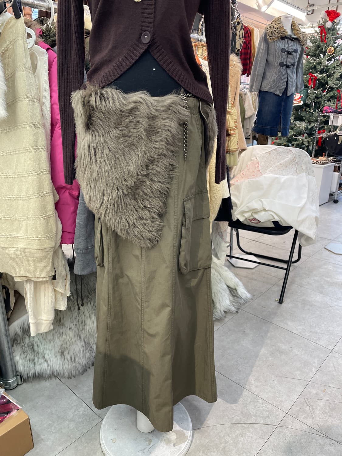 빈티지 GOA 무드 카고 스커트 상품이미지1