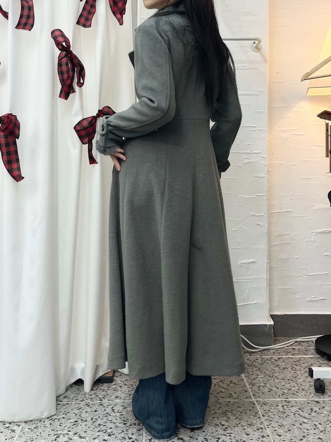Flare long coat 상품이미지3