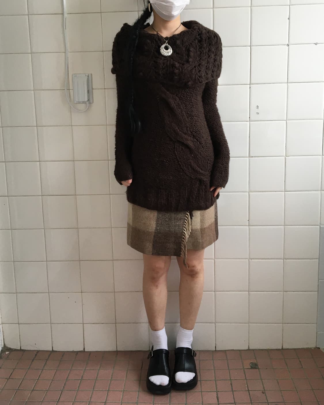 Neck line point knit 상품이미지1