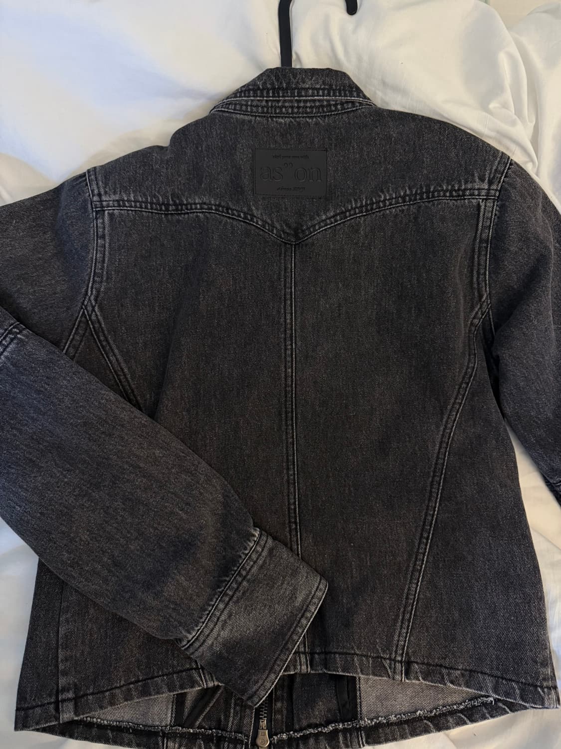 애즈온 TAN DENIM JACKET 탄 데님 자켓 상품이미지2