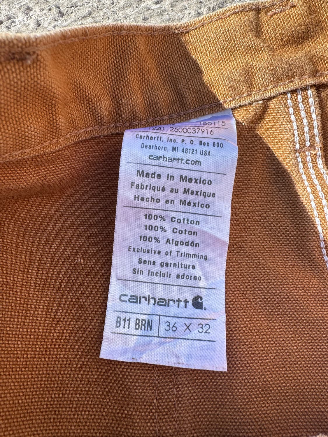 칼하트 헤비 워크 카펜터 팬츠 B127 상품이미지4