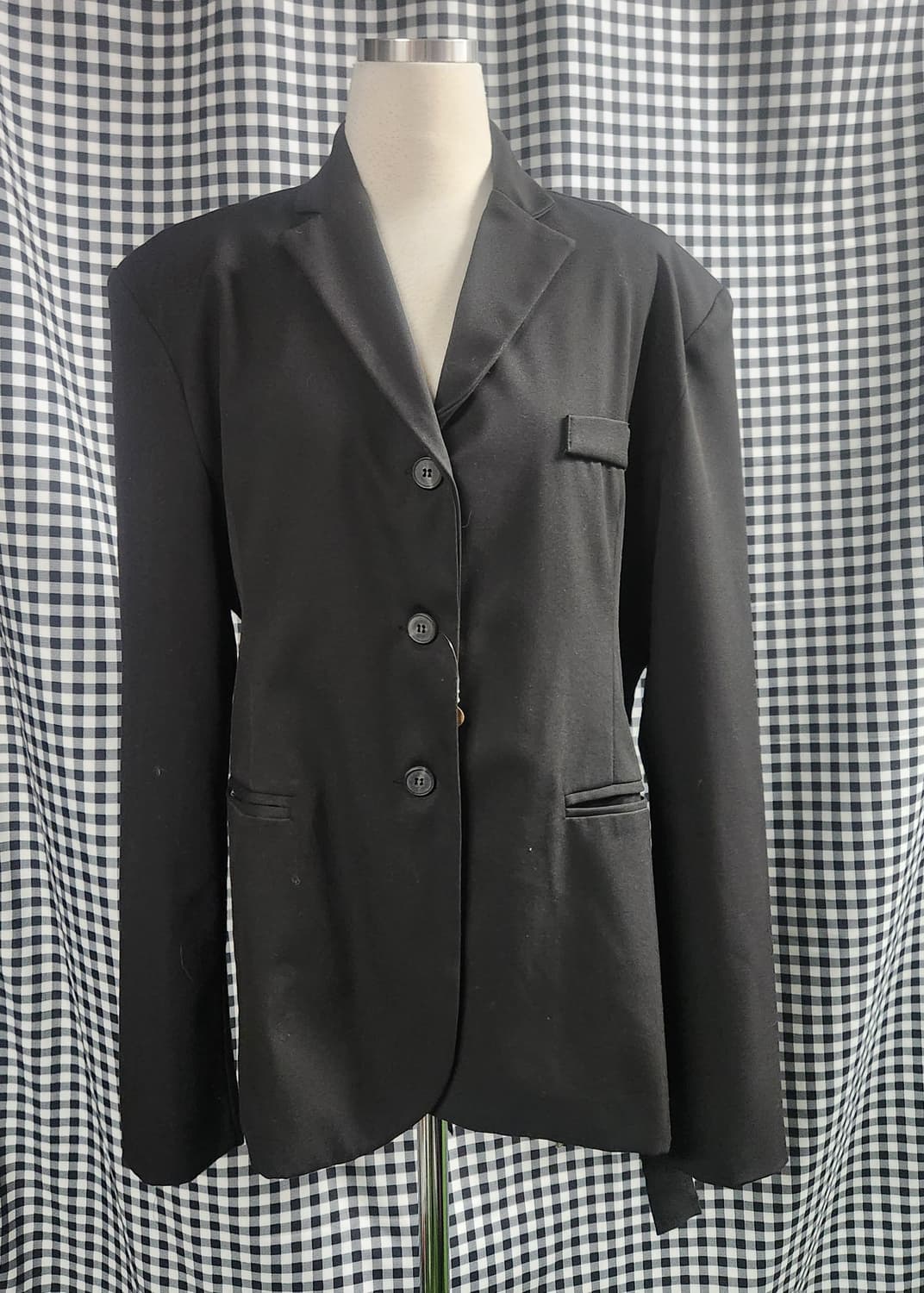 백 스트랩 디테일 블랙 테일러드 자켓 / 유니크 스트릿 무드 상품이미지1