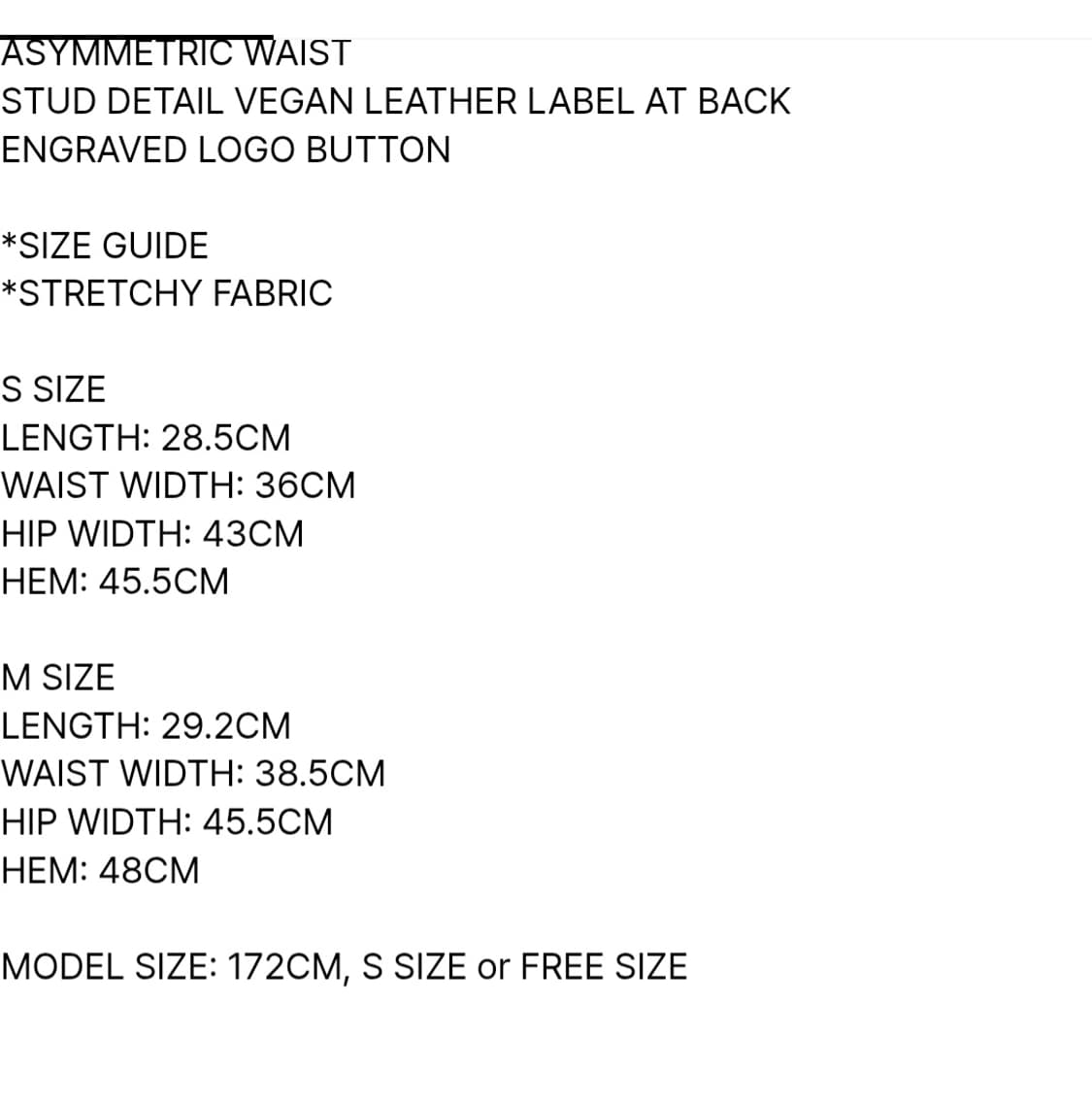 페인오어플레져 닉스 카고 스커트 상품이미지5
