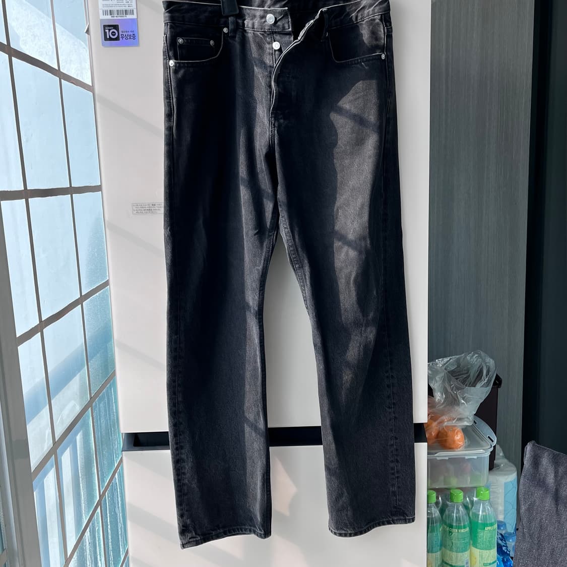 아르켓 OCEAN 루즈 스트레이트 진 블랙 33/32 상품이미지1