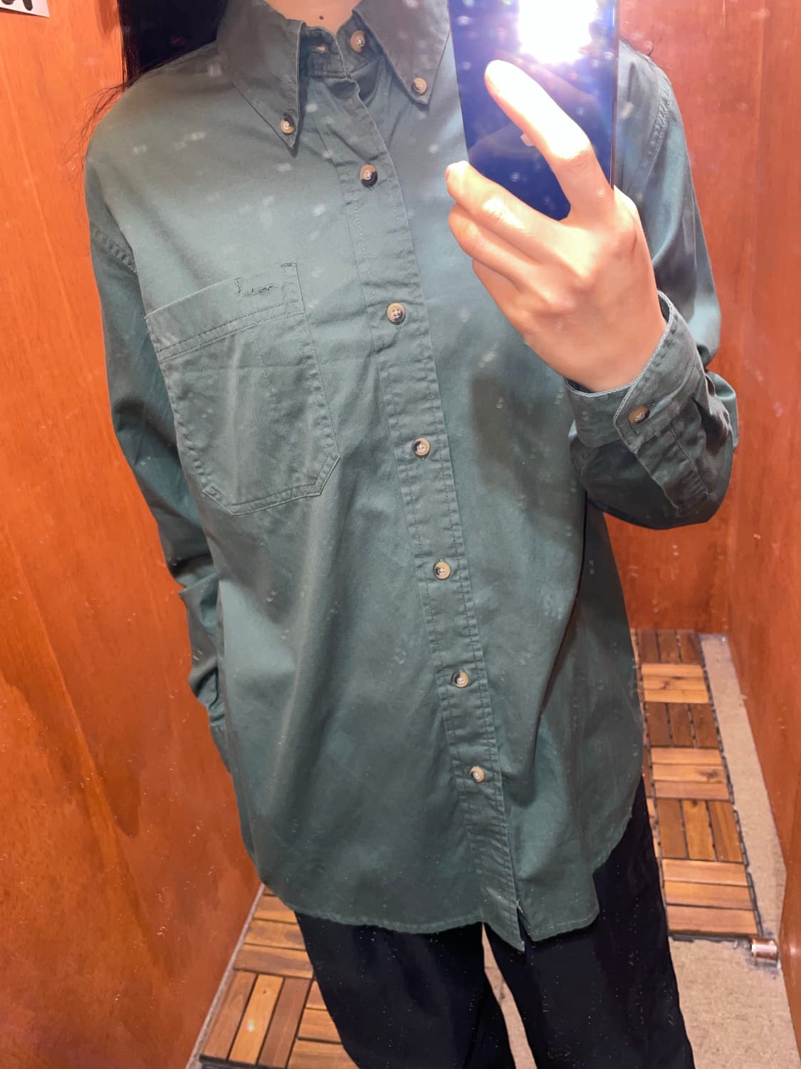 (M) Wrangler 랭글러 코튼 워크 셔츠 상품이미지2