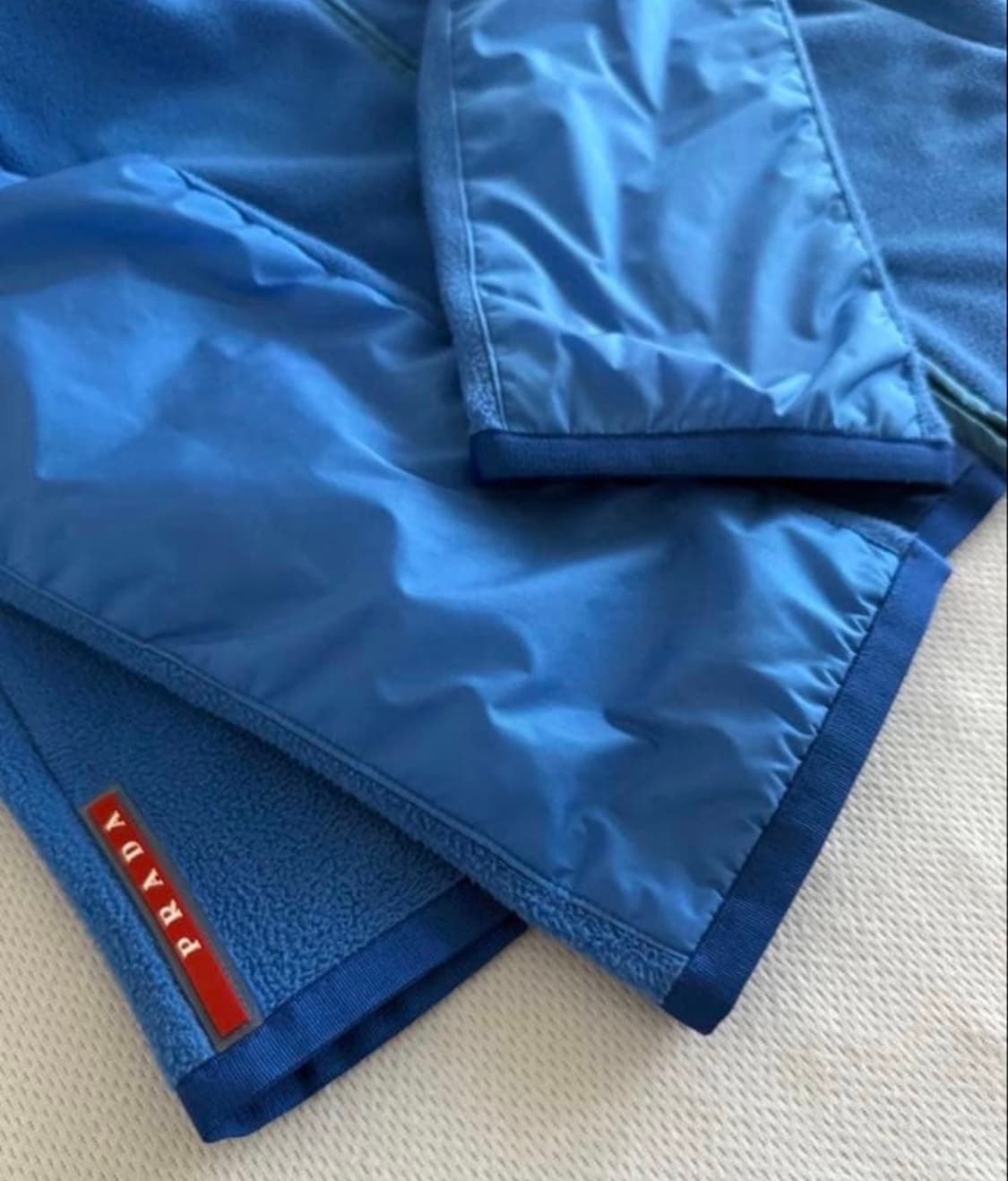 프라다 스포츠 플리스 집업 블루 상품이미지4