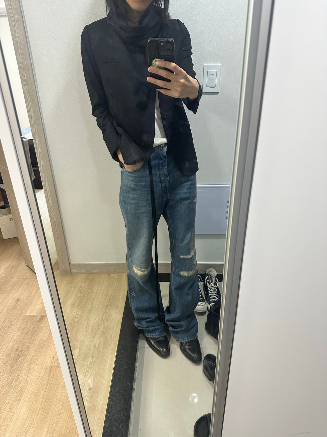 디올옴므 10aw 스카프 테일러드 자켓 상품이미지5