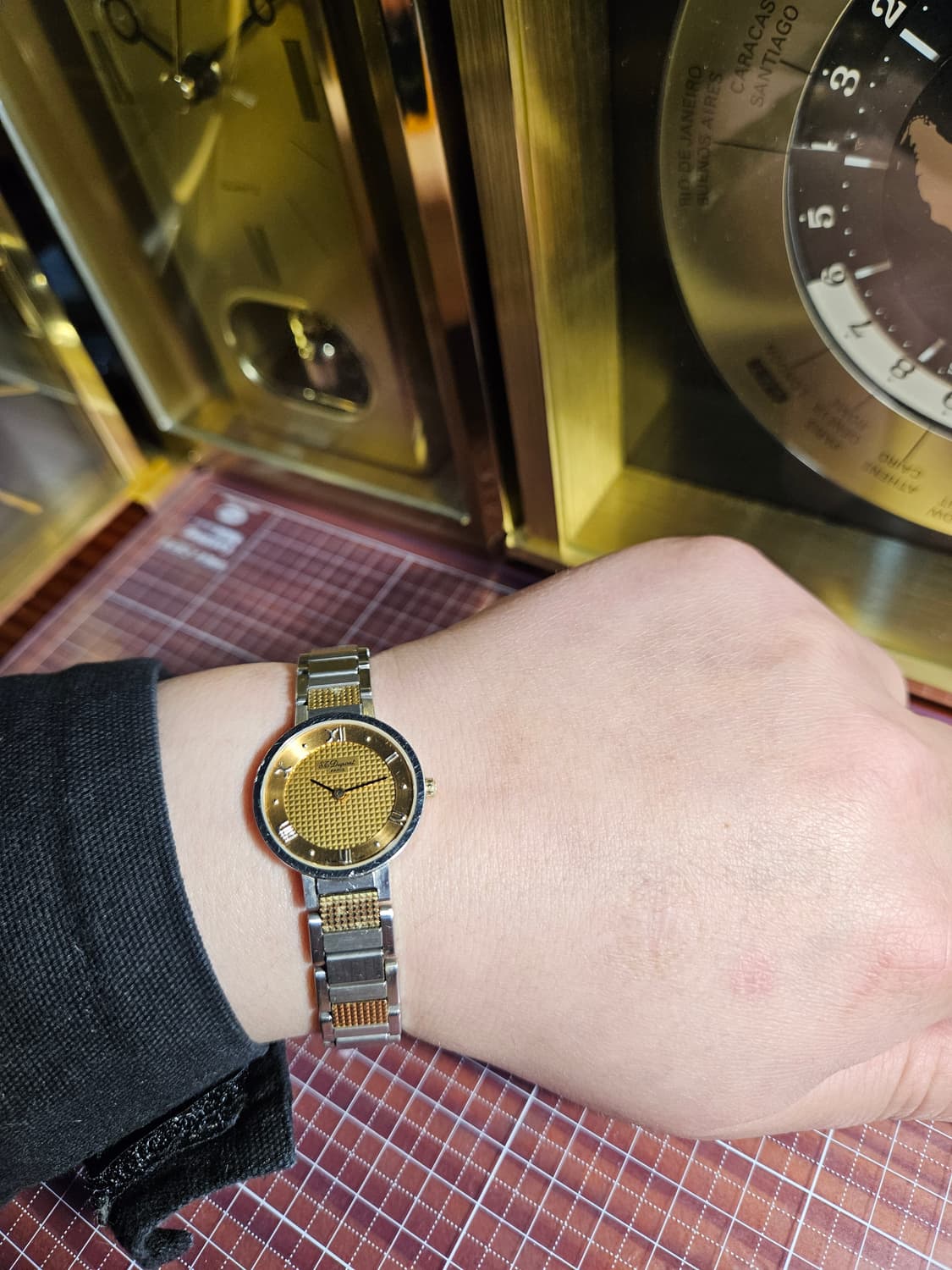 st듀퐁 스위스 메이드 쿼츠시계 여성 콤비 상품이미지3