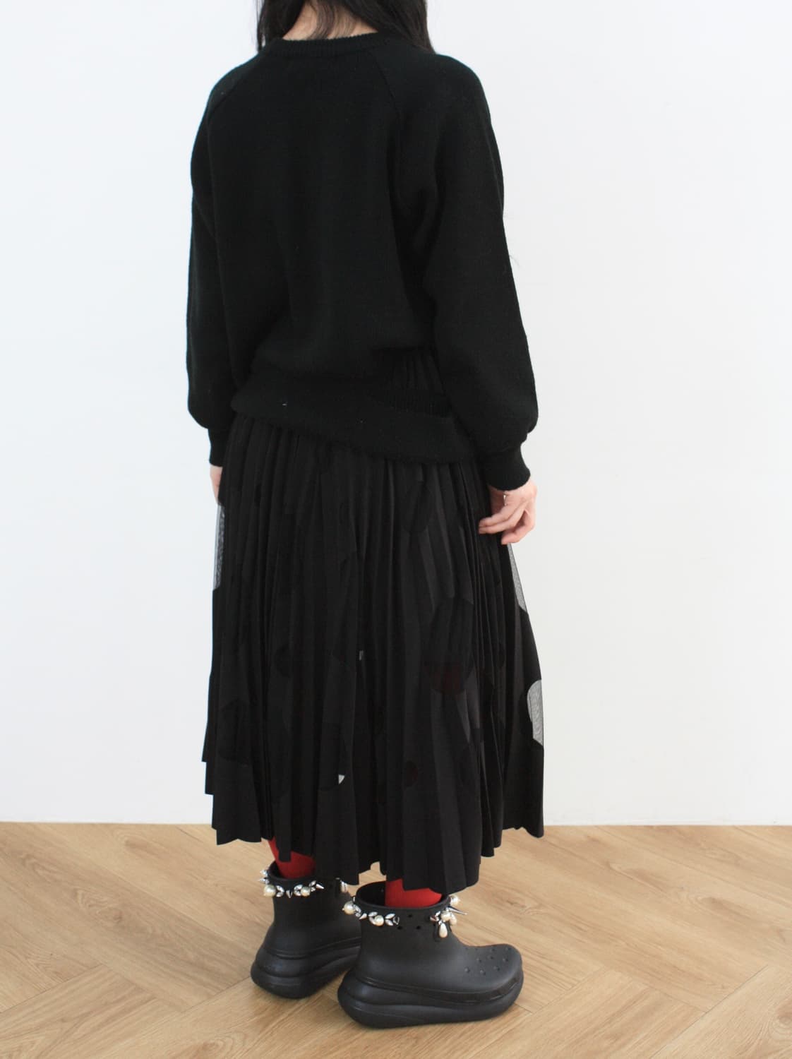 msgm cutout pleats skirt 상품이미지2