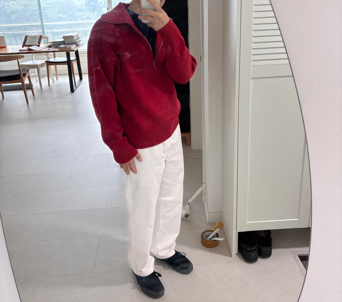 ZARA 50th NY 에디션 | 하이넥 레드 울 스웨터 상품이미지1