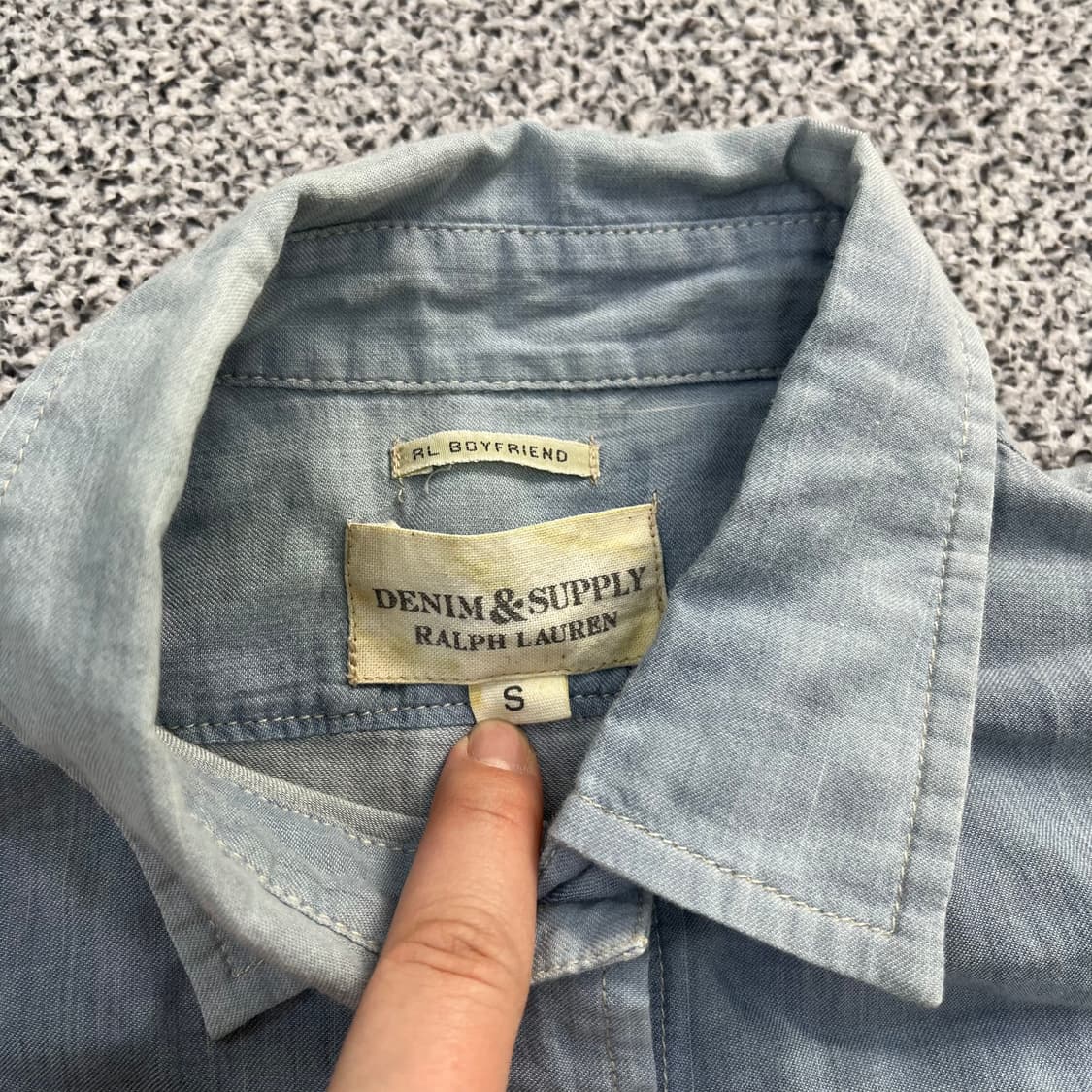 S 데님&서플라이 데님 셔츠 0306M 상품이미지2