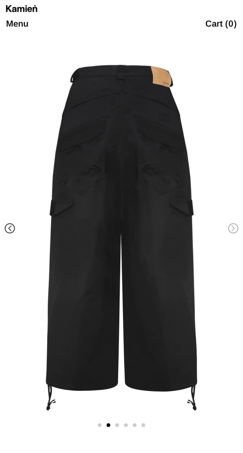 (2)카미엔 247 올데이 배기팬츠 블랙 상품이미지2