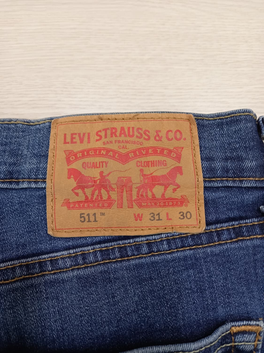 31 리바이스511 워싱 스판 슬림일자진 31-489 상품이미지6