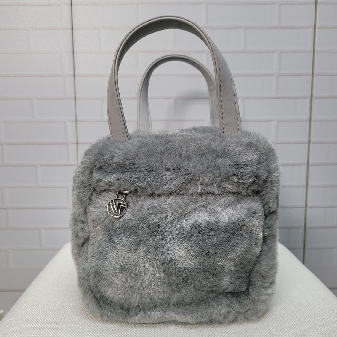 Volvik 볼빅 퍼 토트백 파우치백 그레이 상품이미지2