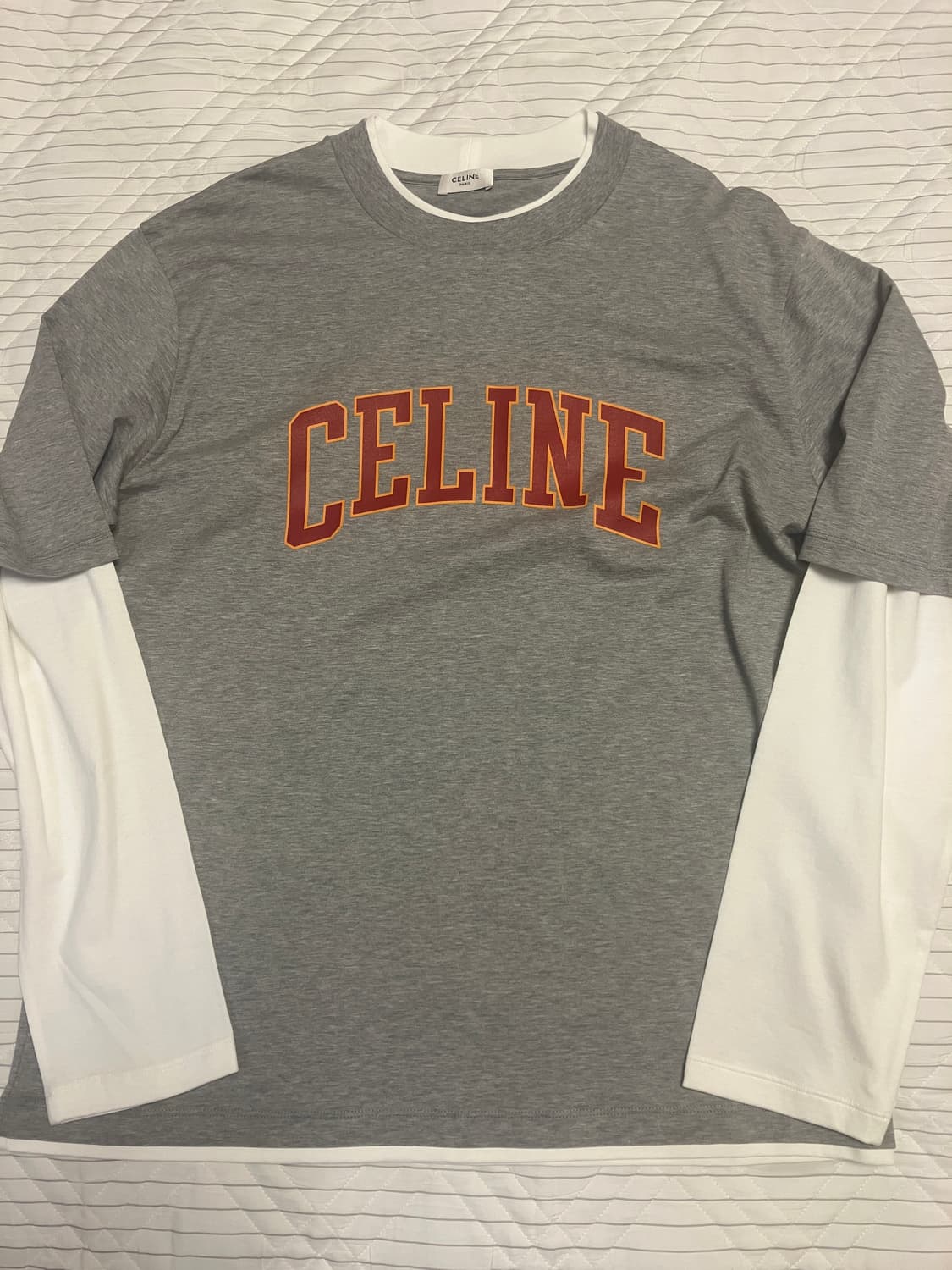 셀린느 롱슬리브 저지 티셔츠 그레이 L 상품이미지2