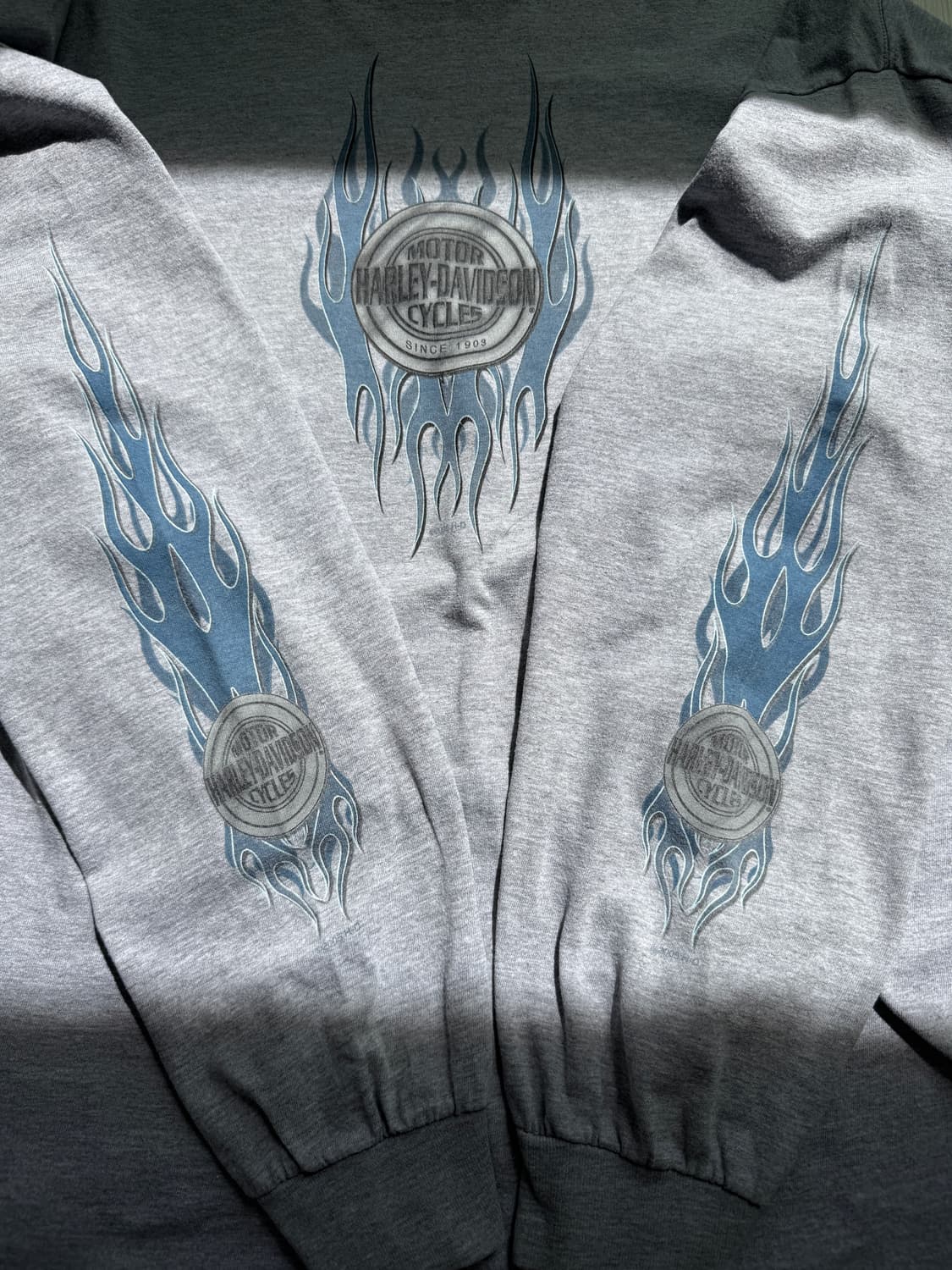 할리데이비슨 00s 플레임 빈티지 롱슬리브 티셔츠  상품이미지4