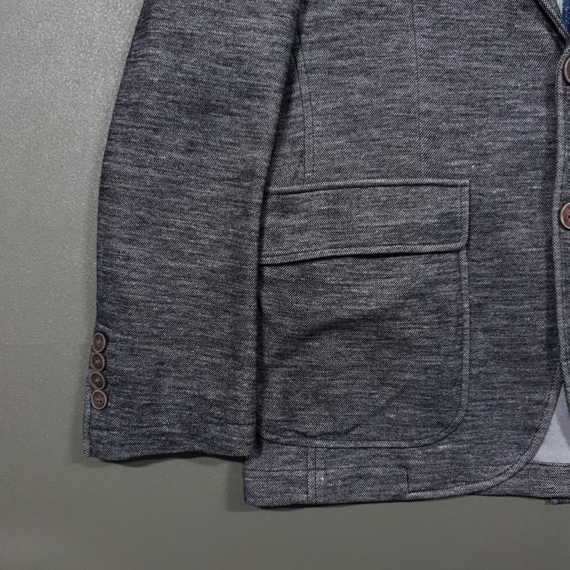 95)헨리코튼 클래식 테이스트 싱글 버튼 저지 블레이저 자켓 그레이 상품이미지4