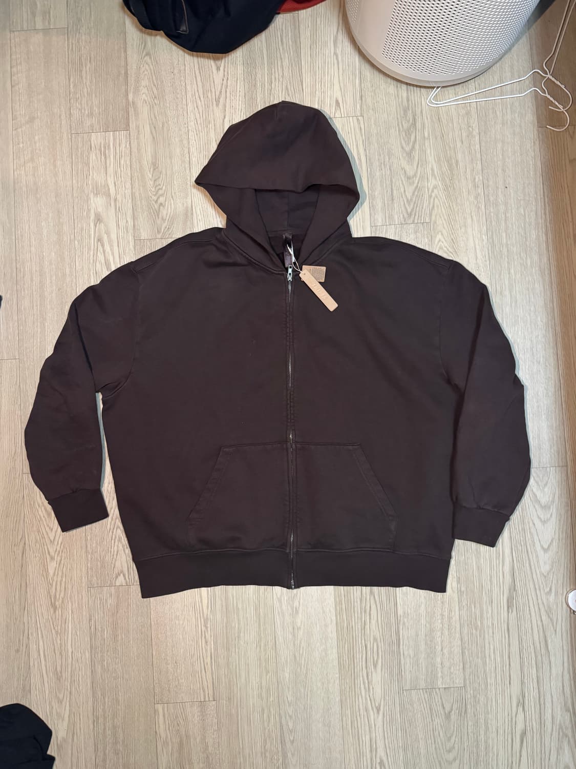 스킴스 SKIMS 보이프렌드 후드 집업 브라운 상품이미지1