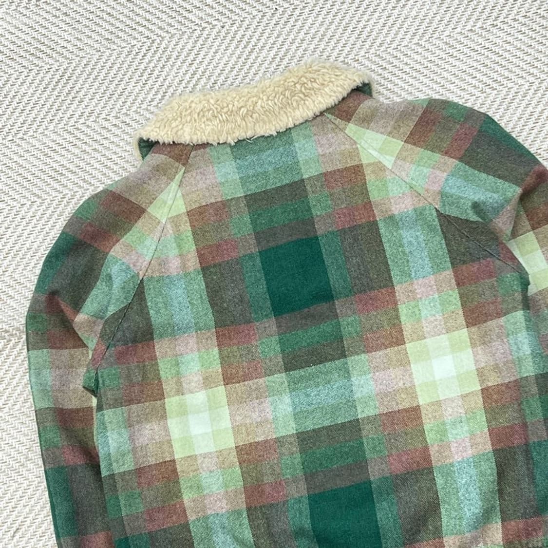 라코스테 셰르파 체크 모직자켓 r2720 상품이미지5