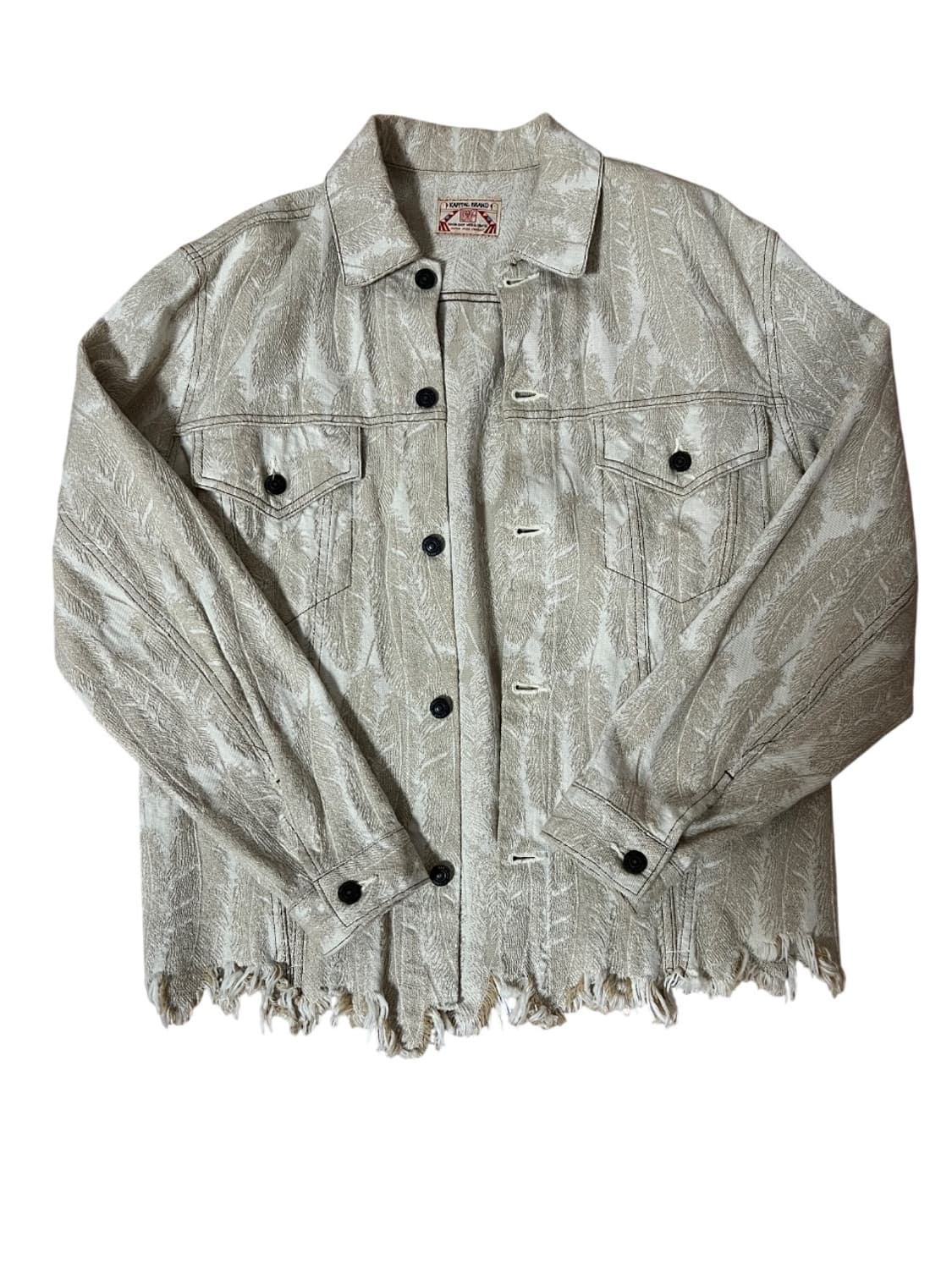 캐피탈 12온즈 맥파이 데님 3rd 자켓 베이지 상품이미지2