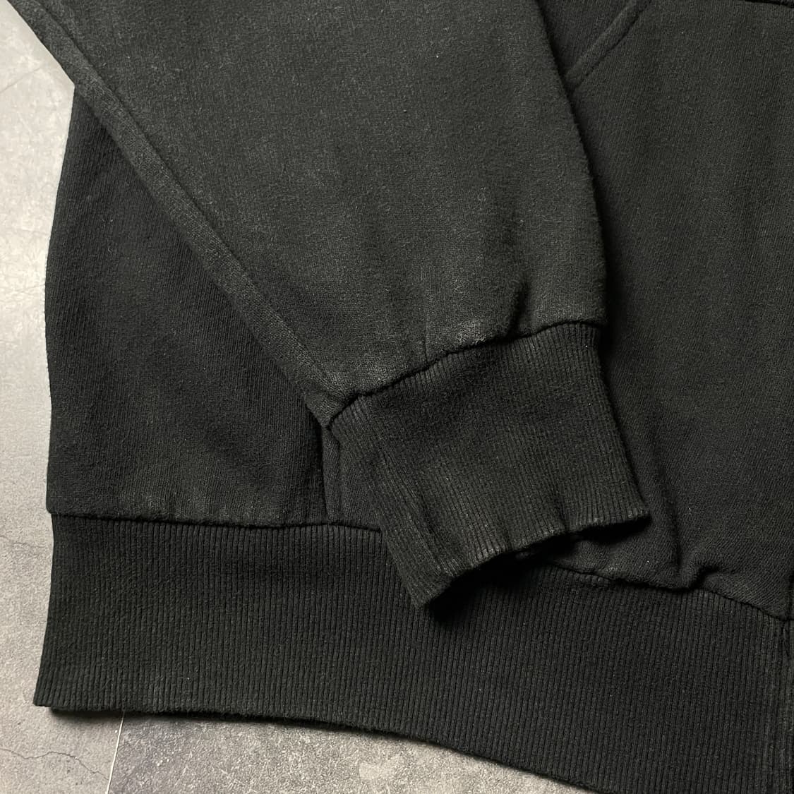 DICKIES 디키즈 빈티지 블랙 와플 안감 후드 집업 A00922 상품이미지6