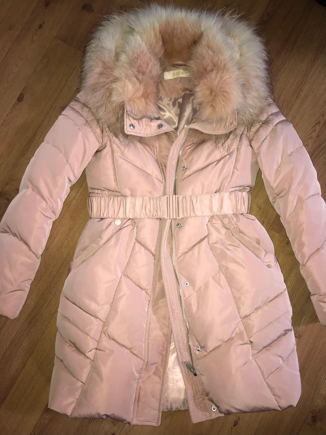 GGPX 벨티드 구스다운 벨트패딩 핑크 상품이미지2