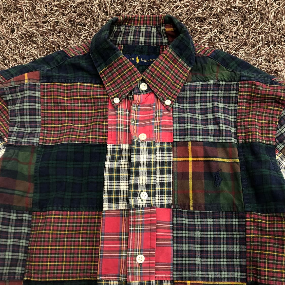 폴로 랄프로렌 패치워크 마드라스 셔츠 상품이미지2