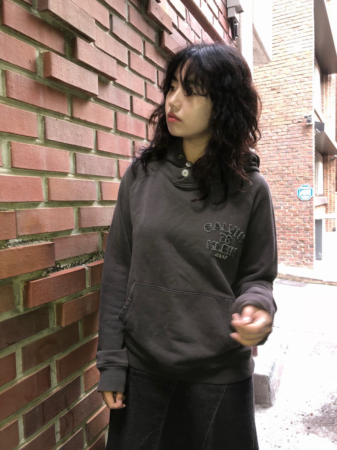 CK 3 button hoodie 상품이미지6