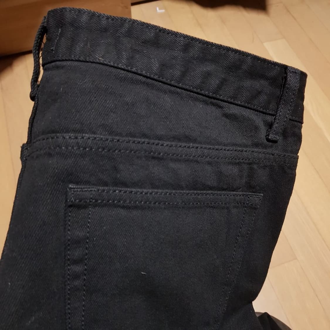 33인치/ 무신사 릴렉스핏 블랙진/데님/ 1토-동 상품이미지4
