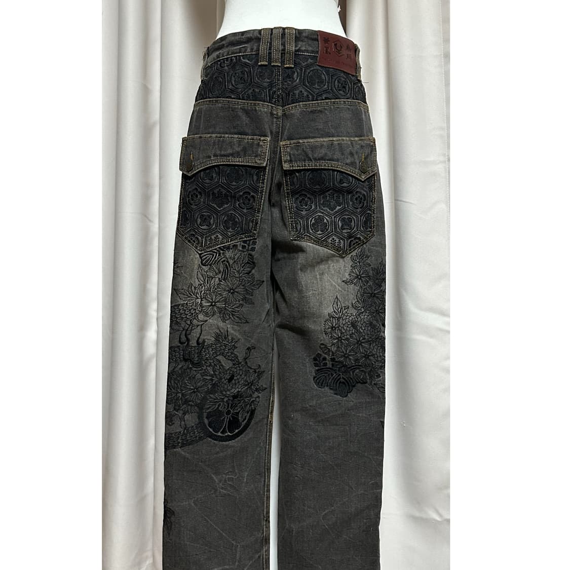 오리엔탈 자수 데님 팬츠 상품이미지2