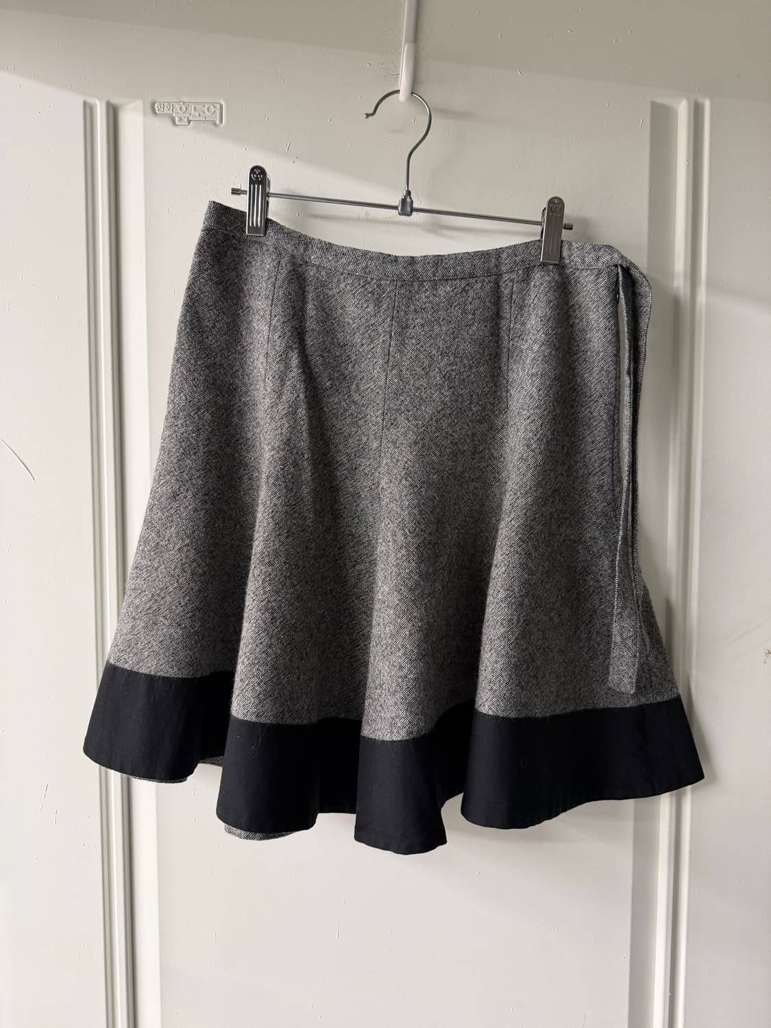 일본빈티지 아그네스베 투톤 플레어 미디스커트 상품이미지5