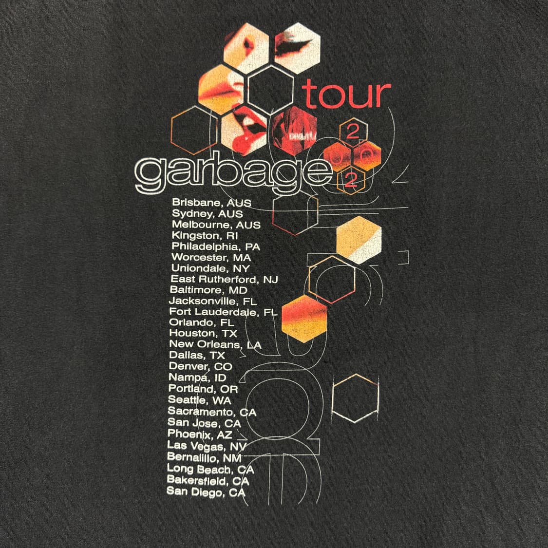 빈티지 2002 Garbage 가비지 투어 티셔츠 상품이미지4