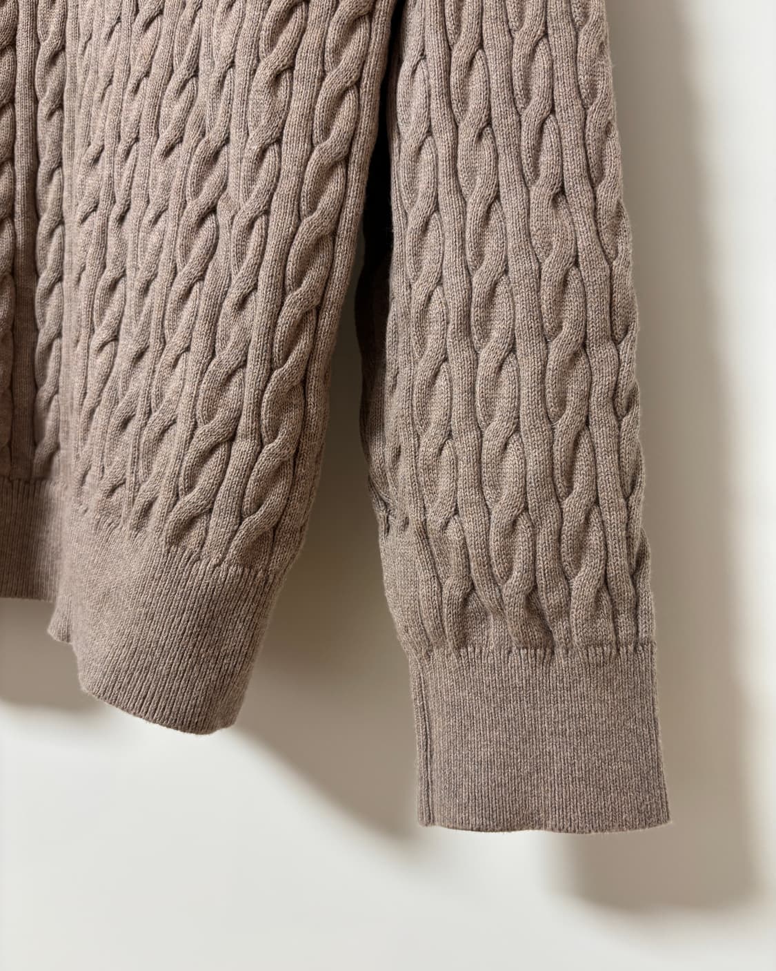 (L) 글로벌워크 캐시미어 블렌드 케이블 니트 상품이미지4